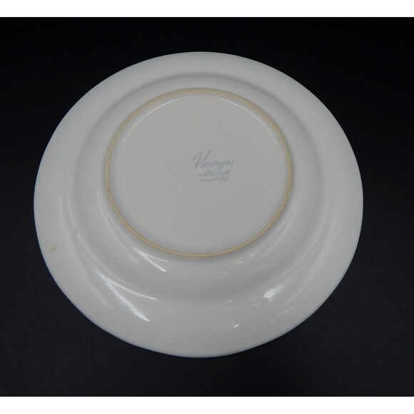 Varages France Cabanon Salad Plate Hand Painted Green Border 8.25 In Cabin Shed - Picture 7 of 9